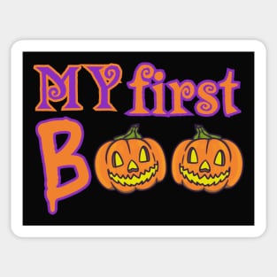 Pumpkin My First Boo Halloween Sticker